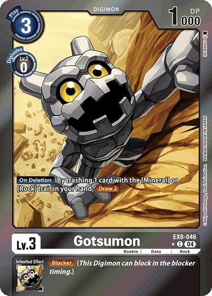Image for Gotsumon (Limited Foil) (EX8-046 C) (Chain of Liberation) - Digimon Card Game