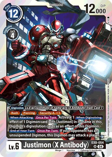 Image for Justimon (X Antibody) (EX8-054 SR) (Chain of Liberation) - Digimon Card Game