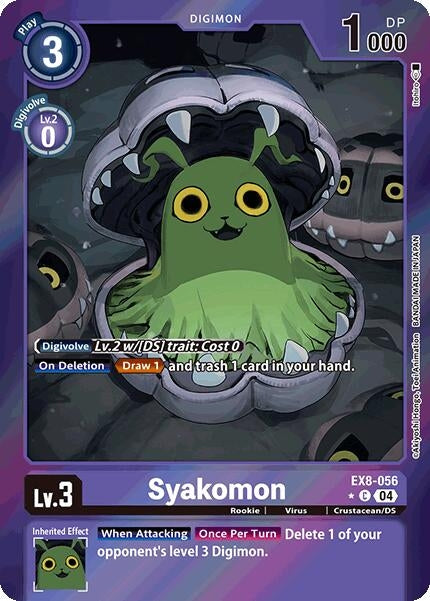 Image for Syakomon (Limited Foil) (EX8-056 C) (Chain of Liberation) - Digimon Card Game