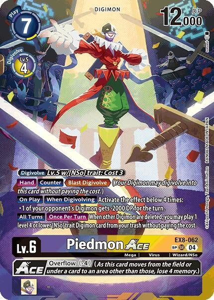 Image for Piedmon ACE (Textured) (EX8-062 SR) (Chain of Liberation) - Digimon Card Game