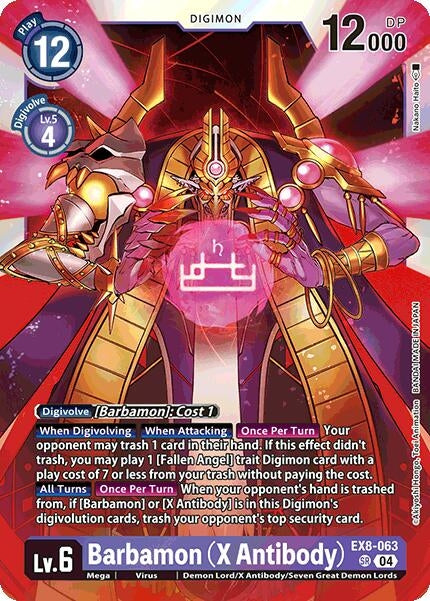 Image for Barbamon (X Antibody) (EX8-063 SR) (Chain of Liberation) - Digimon Card Game