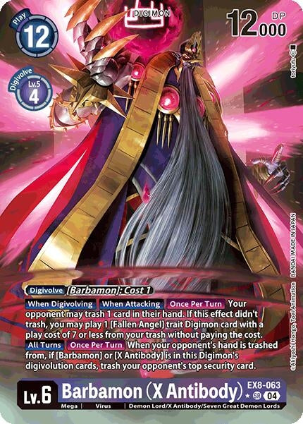 Image for Barbamon (X Antibody) (Alternate Art) (EX8-063 SR) (Chain of Liberation) - Digimon Card Game