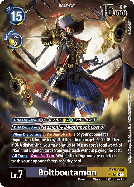 Image for Boltboutamon (Alternate Art) (EX8-064 SR) (Chain of Liberation) - Digimon Card Game