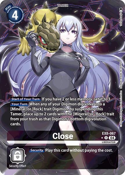 Image for Close (Alternate Art) (EX8-067 R) (Chain of Liberation) - Digimon Card Game