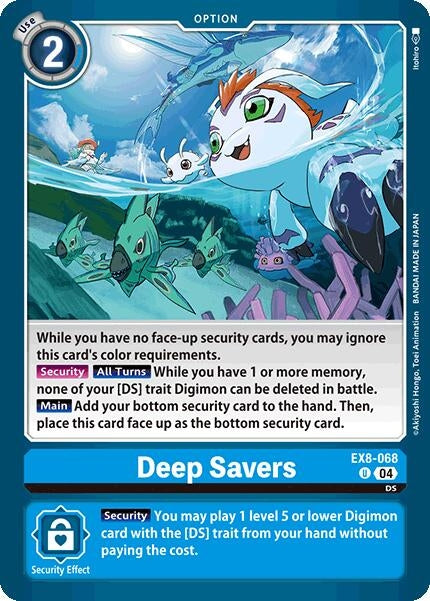 Image for Deep Savers (EX8-068 U) (Chain of Liberation) - Digimon Card Game