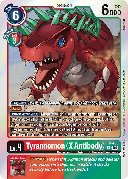 Image for Tyrannomon (X Antibody) (-Chain of Liberation- Upgrade Pack (P-160 P) (Digimon Promotion Cards) - Digimon Card Game