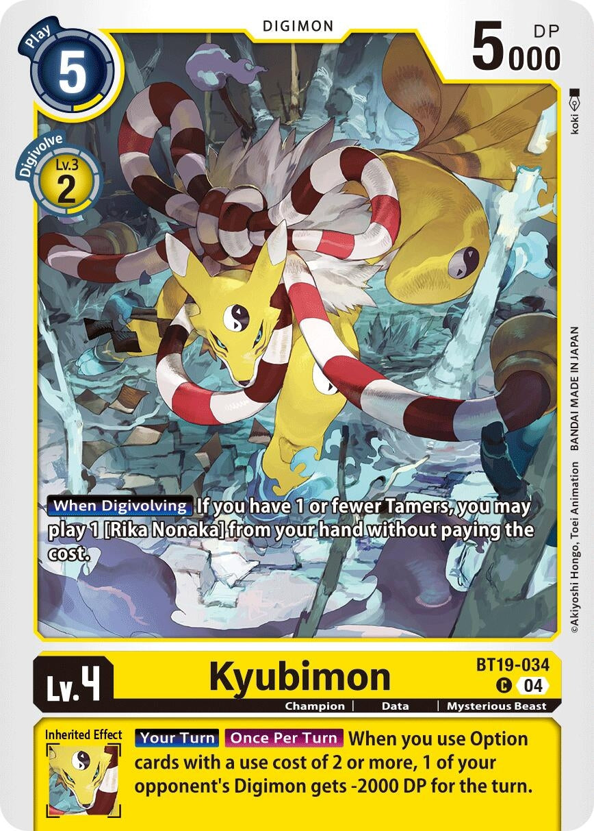 Image for Kyubimon (BT19-034 C) (Release Special Booster 2.5) - Digimon Card Game