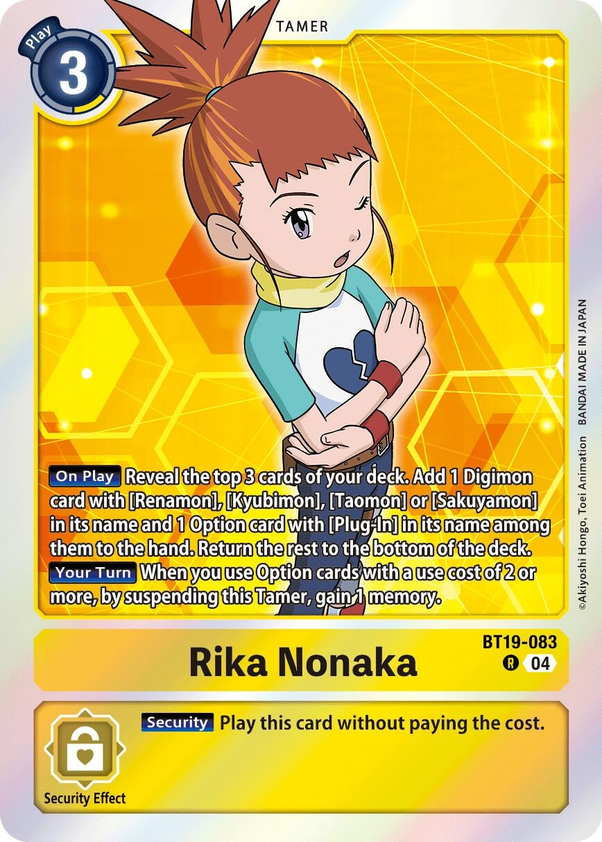 Image for Rika Nonaka (BT19-083 R) (Release Special Booster 2.5) - Digimon Card Game