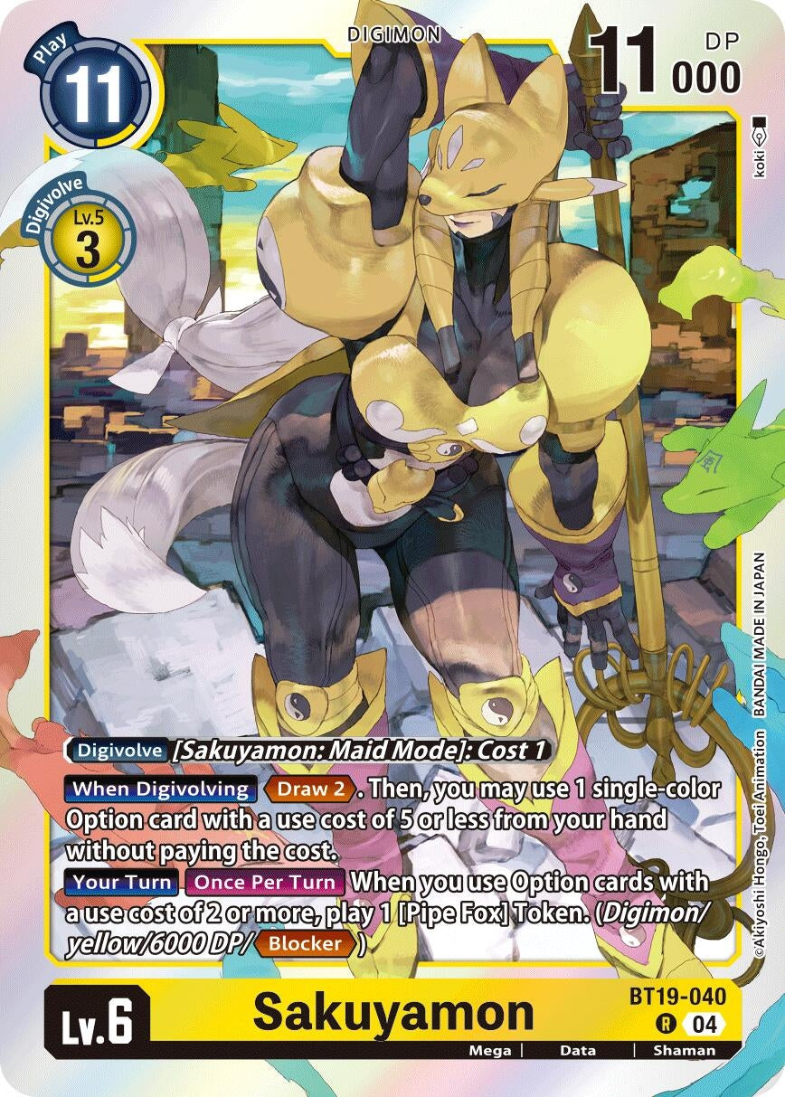 Image for Sakuyamon (BT19-040 R) (Release Special Booster 2.5) - Digimon Card Game