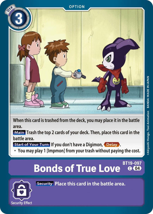 Image for Bonds of True Love (BT19-097 C) (Release Special Booster 2.5) - Digimon Card Game