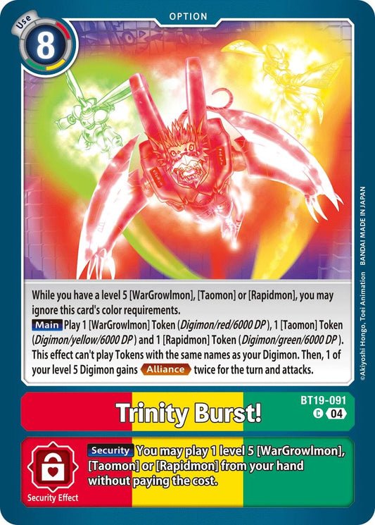 Image for Trinity Burst! (BT19-091 C) (Release Special Booster 2.5) - Digimon Card Game
