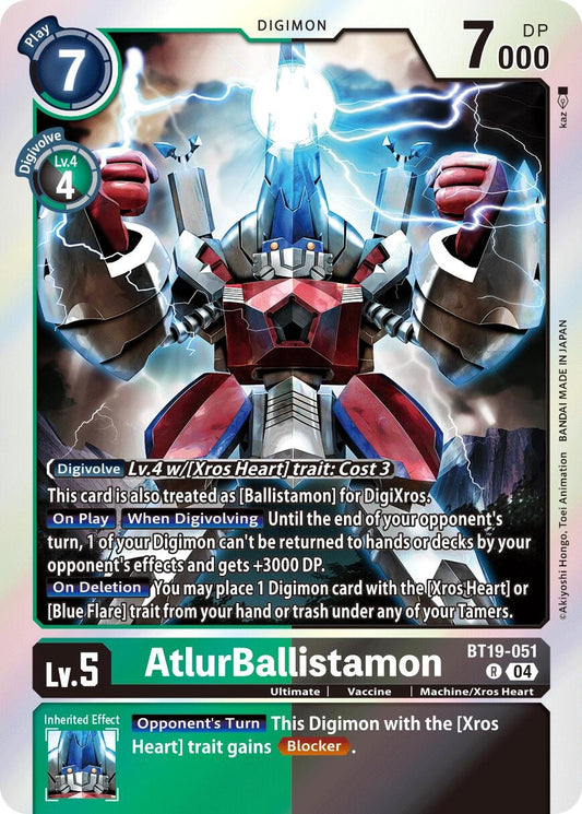 Image for AtlurBallistamon (BT19-051 R) (Release Special Booster 2.5) - Digimon Card Game