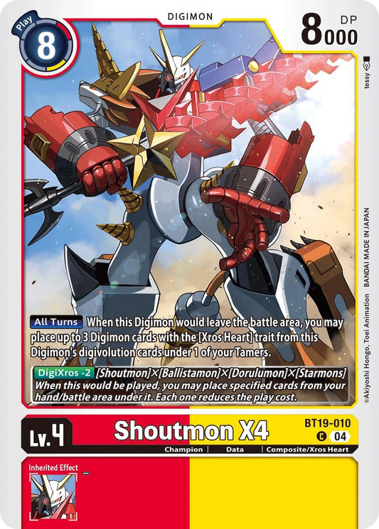 Image for Shoutmon X4 (BT19-010 C) (Release Special Booster 2.5) - Digimon Card Game