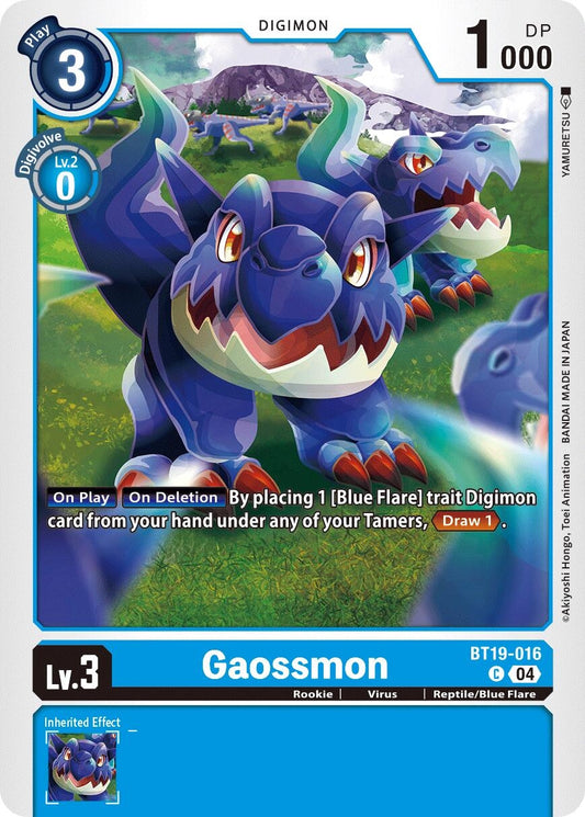Image for Gaossmon (BT19-016 C) (Release Special Booster 2.5) - Digimon Card Game