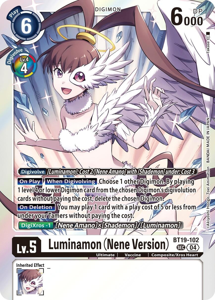 Image for Luminamon (Nene Version) (BT19-102 SEC) (Release Special Booster 2.5) - Digimon Card Game