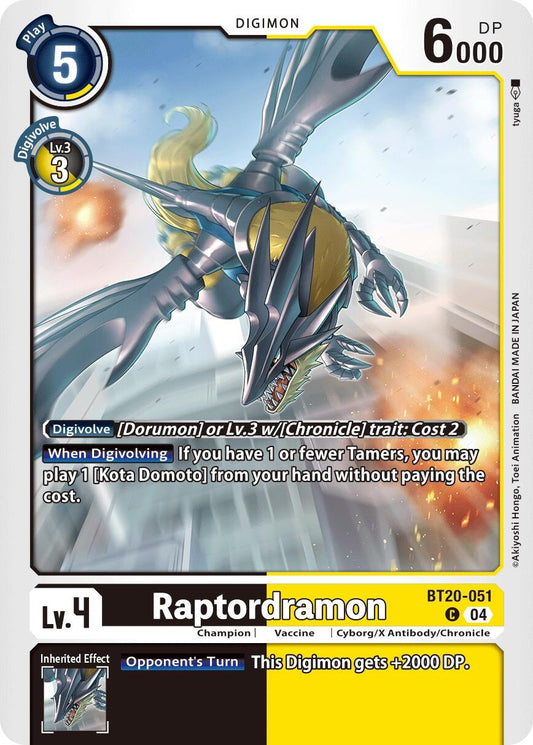 Image for Raptordramon (BT20-051 C) (Release Special Booster 2.5) - Digimon Card Game