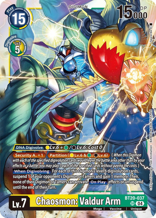 Image for Chaosmon: Valdur Arm (BT20-037 SR) (Release Special Booster 2.5) - Digimon Card Game