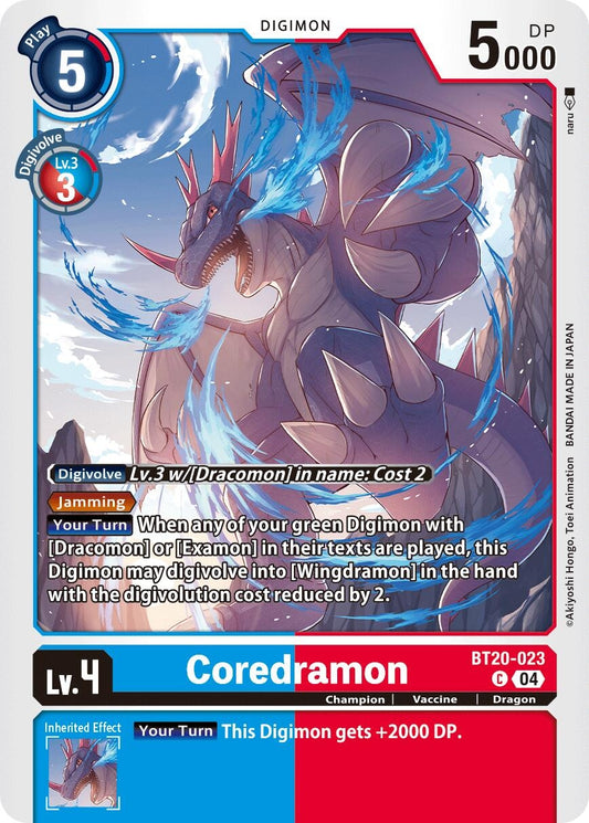 Image for Coredramon - BT20-023 (BT20-023 C) (Release Special Booster 2.5) - Digimon Card Game