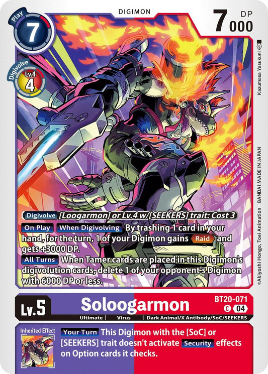 Image for Soloogarmon (BT20-071 C) (Release Special Booster 2.5) - Digimon Card Game
