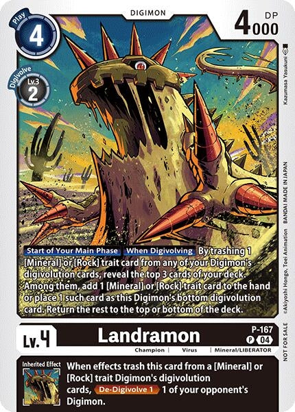 Image for Landramon (Store Tournament 2025 Vol.1 Participation Pack) (P-167 P) (Digimon Promotion Cards) - Digimon Card Game