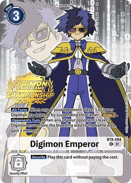 Image for Digimon Emperor (Championship 2024 Gold Stamp Card Set) (BT8-094 R) (New Awakening) - Digimon Card Game