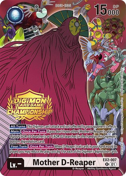 Image for Mother D-Reaper (Championship 2024 Tamers Pack) (EX2-007 R) (Digital Hazard) - Digimon Card Game