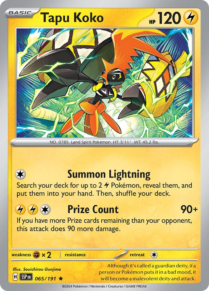 Image for Tapu Koko (065/191) (Deck Exclusives) - Pokemon