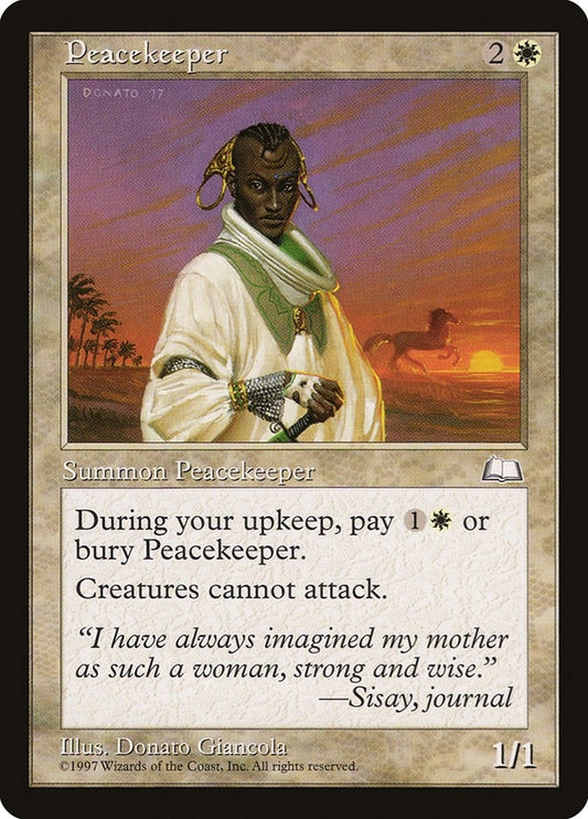 Image for Peacekeeper (Weatherlight) - Magic: The Gathering