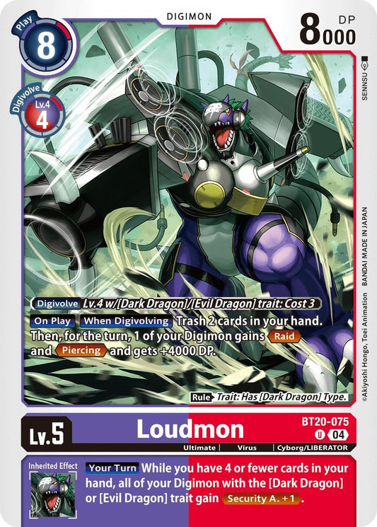 Image for Loudmon (BT20-075 U) (Release Special Booster 2.5) - Digimon Card Game