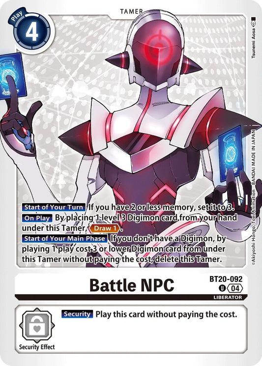 Image for Battle NPC (BT20-092 U) (Release Special Booster 2.5) - Digimon Card Game