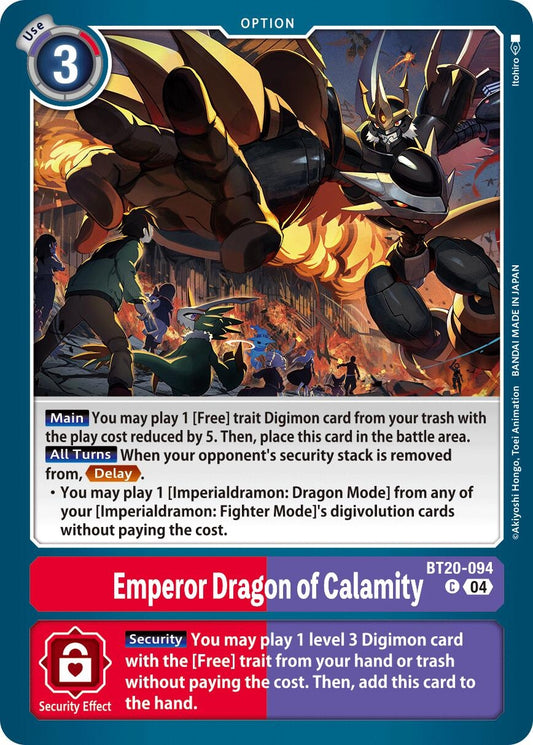 Image for Emperor Dragon of Calamity (BT20-094 C) (Release Special Booster 2.5) - Digimon Card Game