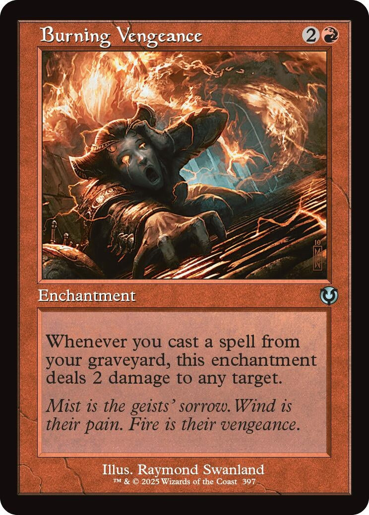 Image for Burning Vengeance (Retro Frame) (397) (Innistrad Remastered) - Magic: The Gathering
