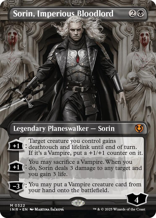 Image for Sorin, Imperious Bloodlord (Borderless) (322) (Innistrad Remastered) - Magic: The Gathering