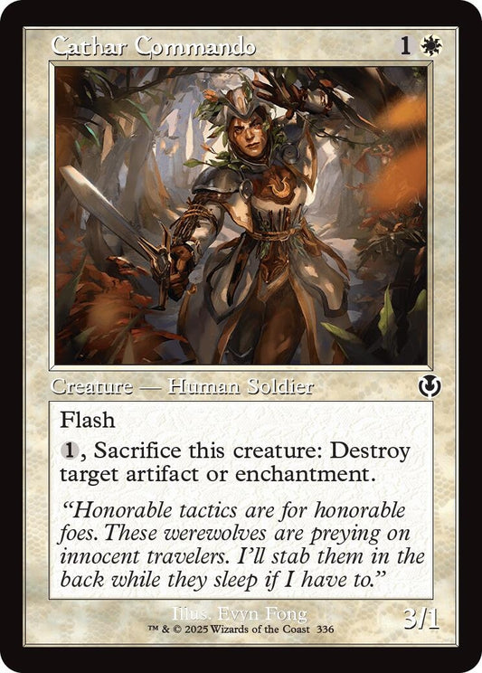 Image for Cathar Commando (Retro Frame) (336) (Innistrad Remastered) - Magic: The Gathering
