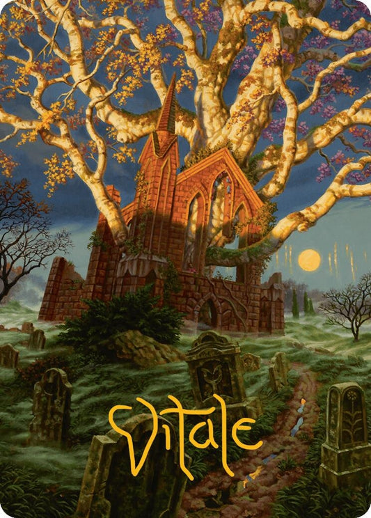 Image for Abundant Growth Art Card (Gold-Stamped Signature) (13) (Art Series: Innistrad Remastered) - Magic: The Gathering