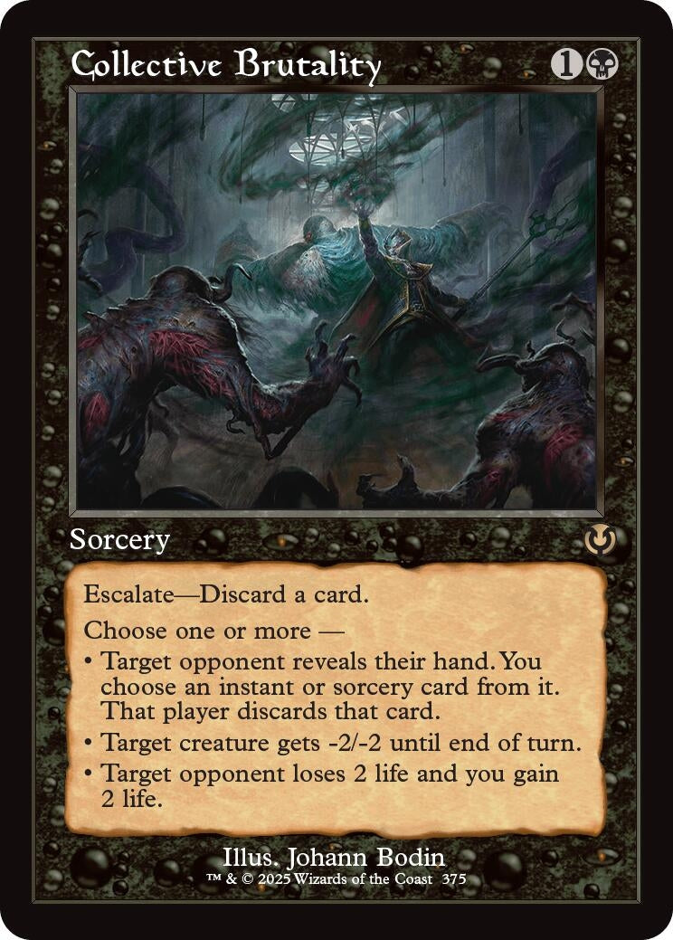 Image for Collective Brutality (Retro Frame) (375) (Innistrad Remastered) - Magic: The Gathering