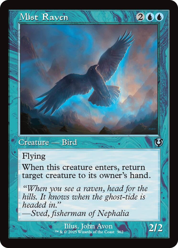 Image for Mist Raven (Retro Frame) (362) (Innistrad Remastered) - Magic: The Gathering