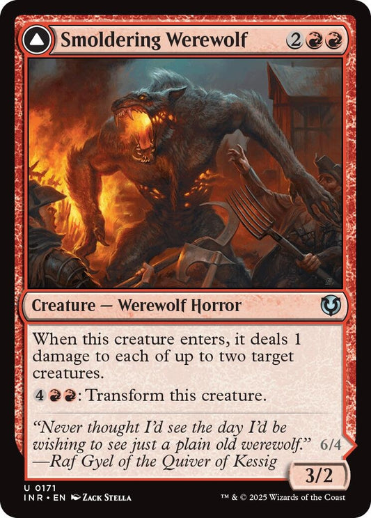 Image for Smoldering Werewolf (171) (Innistrad Remastered) - Magic: The Gathering