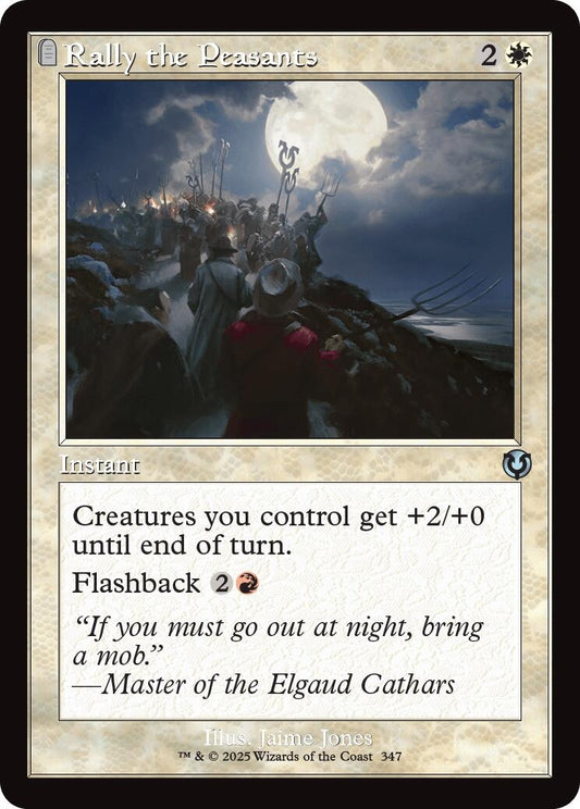 Image for Rally the Peasants (Retro Frame) (347) (Innistrad Remastered) - Magic: The Gathering