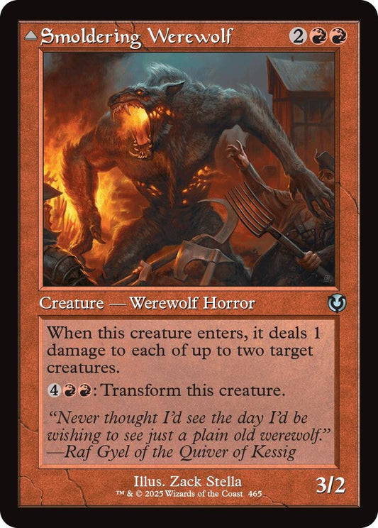 Image for Smoldering Werewolf (Retro Frame) (465) (Innistrad Remastered) - Magic: The Gathering