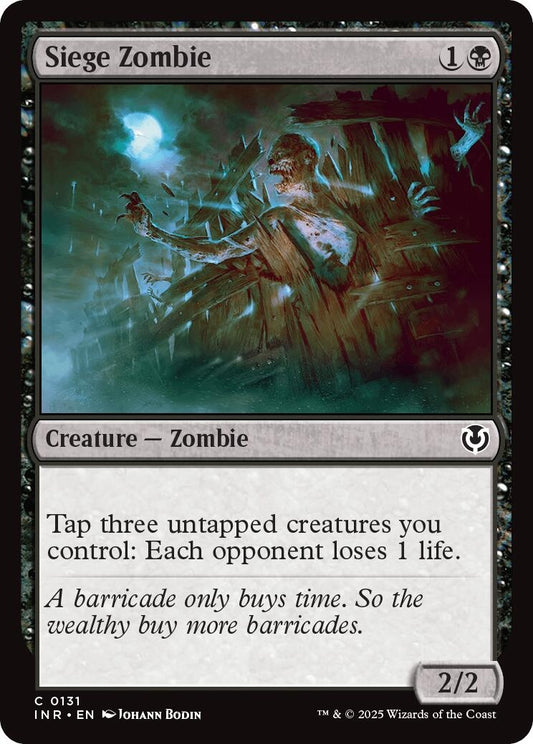 Image for Siege Zombie (131) (Innistrad Remastered) - Magic: The Gathering