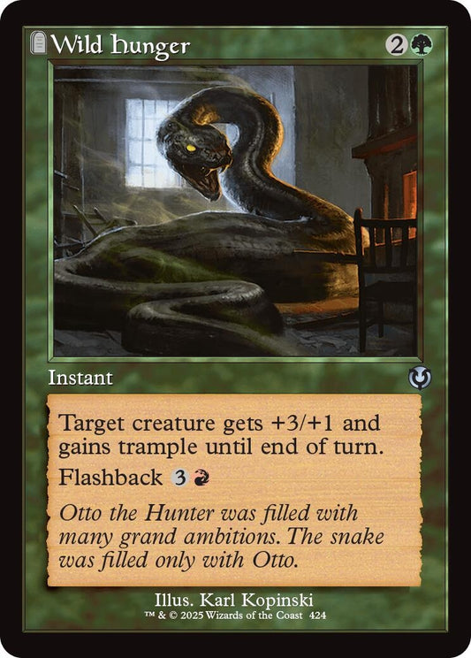 Image for Wild Hunger (Retro Frame) (424) (Innistrad Remastered) - Magic: The Gathering