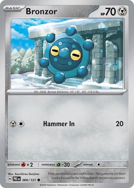 Image for Bronzor (066/131) (SV: Prismatic Evolutions) - Pokemon