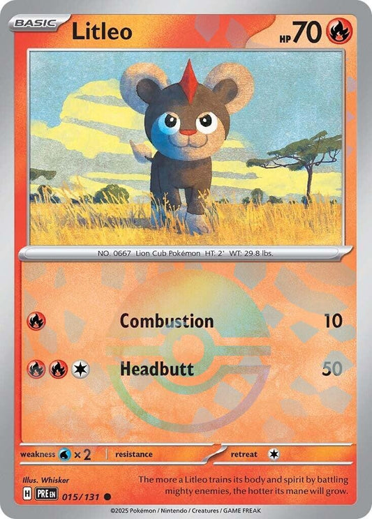 Image for Litleo (Poke Ball Pattern) (015/131) (SV: Prismatic Evolutions) - Pokemon
