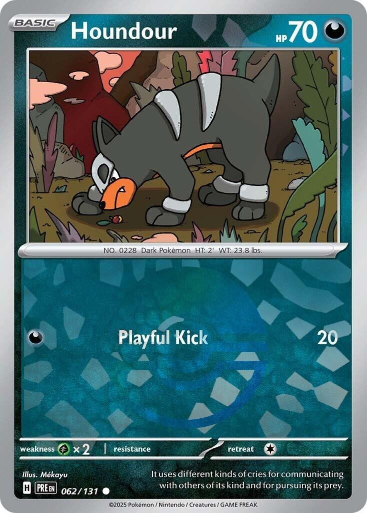Image for Houndour (Poke Ball Pattern) (062/131) (SV: Prismatic Evolutions) - Pokemon