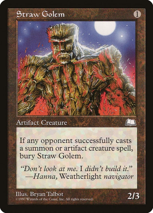 Image for Straw Golem (Weatherlight) - Magic: The Gathering