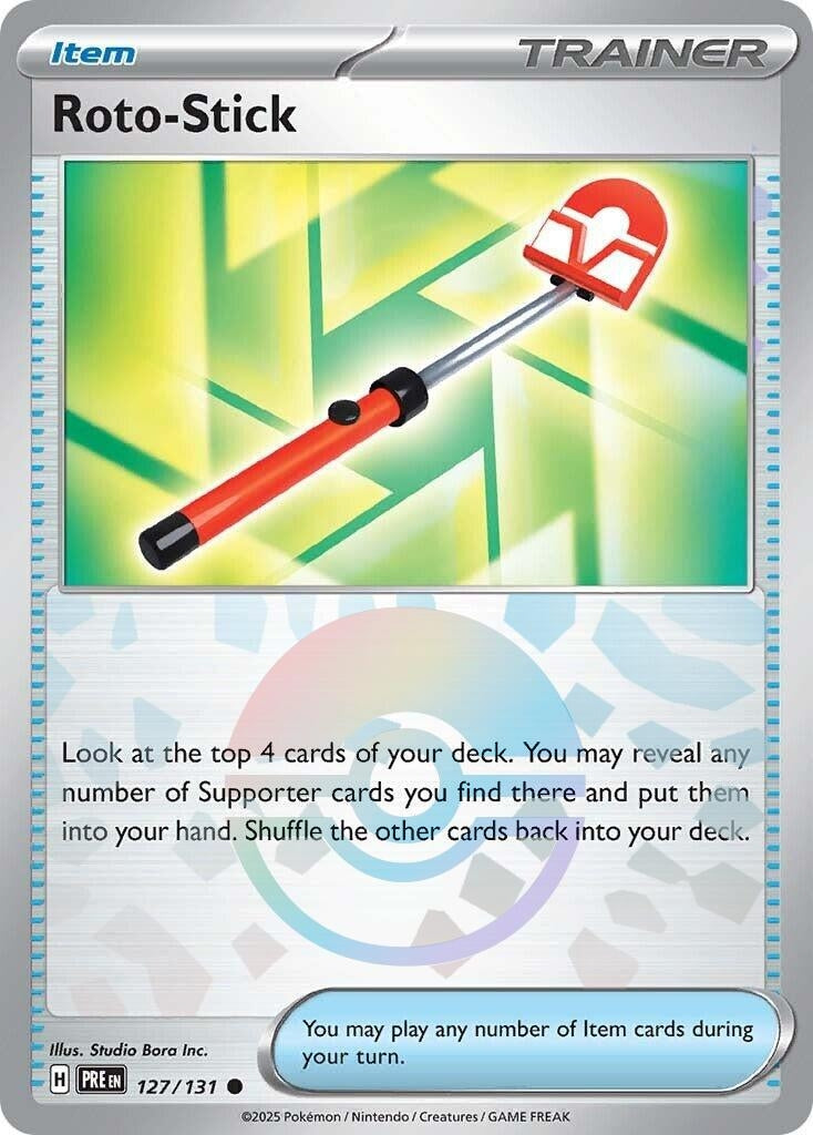 Image for Roto-Stick (Poke Ball Pattern) (127/131) (SV: Prismatic Evolutions) - Pokemon