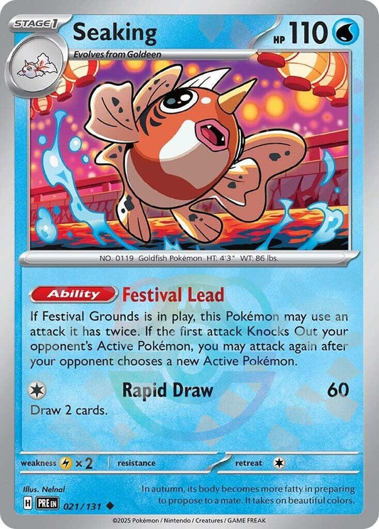 Image for Seaking (Master Ball Pattern) (021/131) (SV: Prismatic Evolutions) - Pokemon