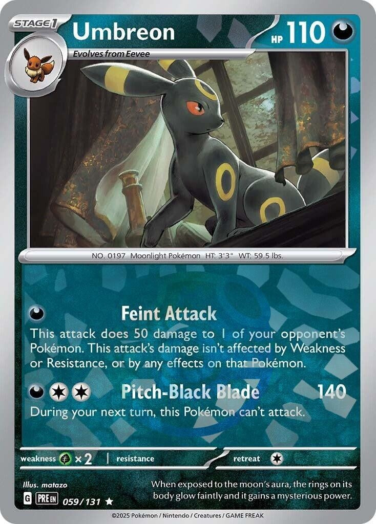 Image for Umbreon (Master Ball Pattern) (059/131) (SV: Prismatic Evolutions) - Pokemon