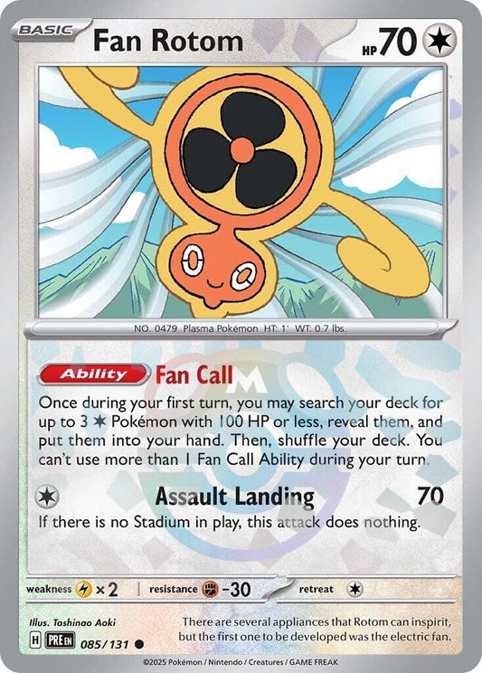 Image for Fan Rotom (Master Ball Pattern) (085/131) (SV: Prismatic Evolutions) - Pokemon